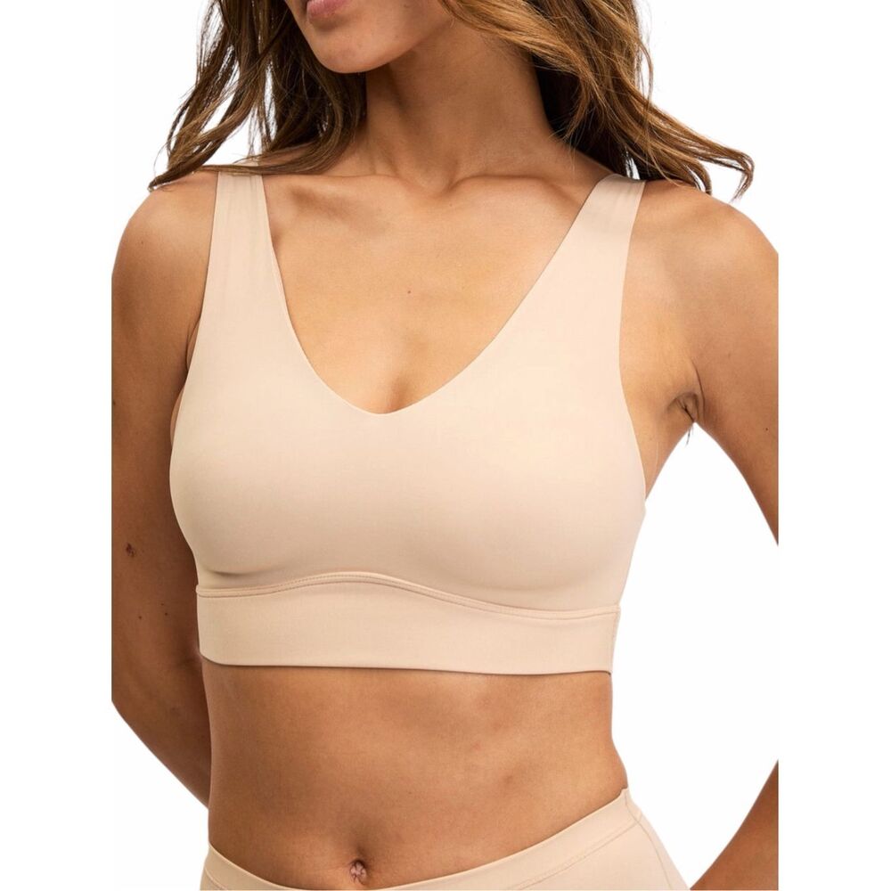 HARPER WILDE NWT Bliss Wireless V-Neck Bralette Beige 3XL